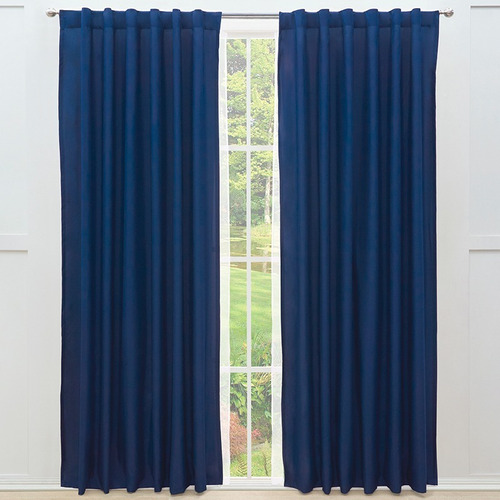 Juego De 2 Cortinas Viasoft Largas Vianney Varios Colores