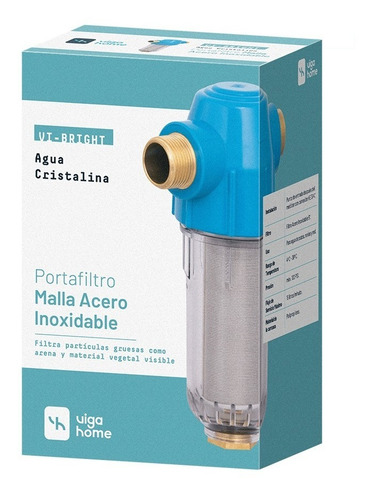 Carcasa Filtro Malla Acero Inox. Lavable