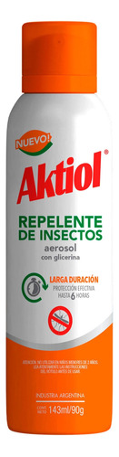 Aktiol Repelente De Insectos Aerosol Larga Duración 143ml