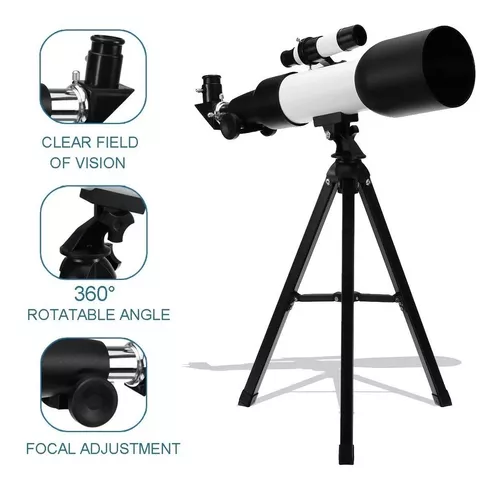 Telescopio Profesional Monocular Refractor 60x360 Filtro Sol