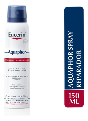 Eucerin Aquaphor Spray Corporal 150ml Fragrância Neutro