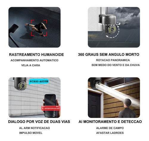 Cámara Wifi 5g 1080p Monitor De Visión Nocturna En Color Par