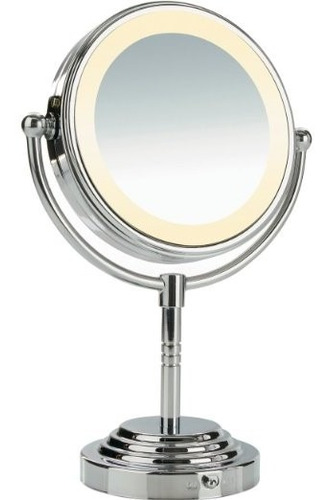 Espejo De Aumento Con Luz Conair Elegante Cromado
