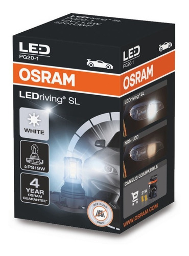 Bombillo Ps19w X2 Led Osram 1,6w 12v Pg20-1 10x1 2b