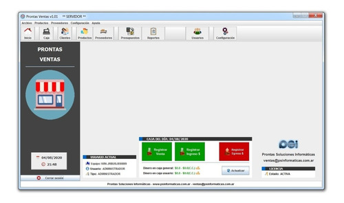 Prontas Ventas - Stock Proveedores Cuenta Corriente Ticket