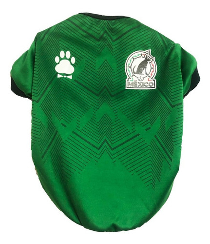 Playera Pet Pals México Mundial Verde Perro Talla 1