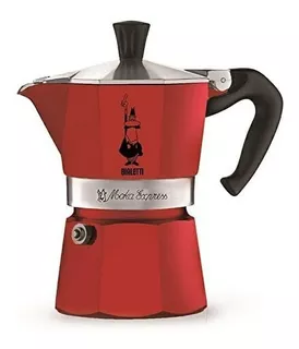 Cafetera Bialetti Moka Express 3 Tazas Roja