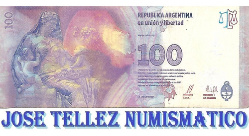 Evita Billete 100 Pesos Error Flor Blanca Mb+ Palermo