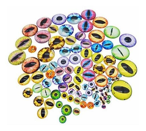 Cabochones De Ojo De Dragón, 100 Unidades