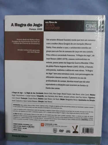 Dvd A Regra Do Jogo, Jean Renoir D1