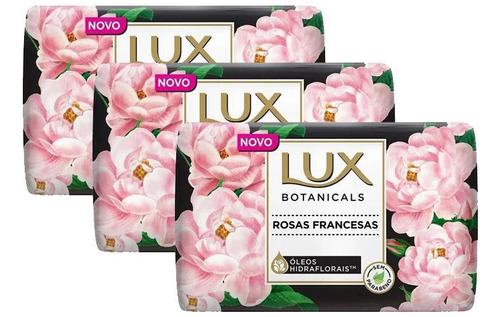 Sabonete Lux Botanicals Rosas Francesas 85g Kit 3