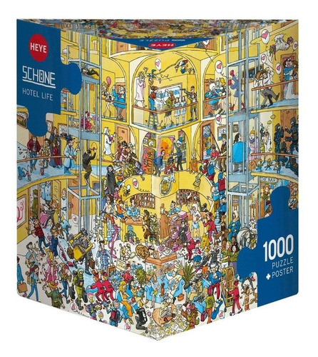 Puzzle Heye 1000  Hotel Life + Envío / Updown