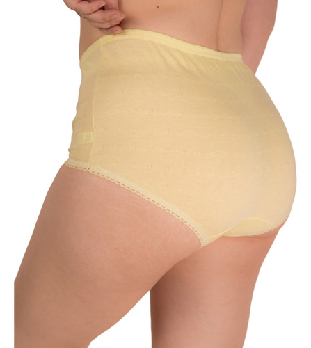 Pantaleta Completa Algodon Dama Cintura Alta 48 Piezas
