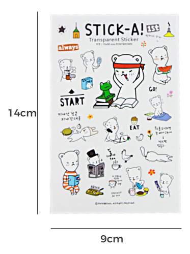 Pegatina Calcolmania Stickers Autoadhesivas Dibujos Animados