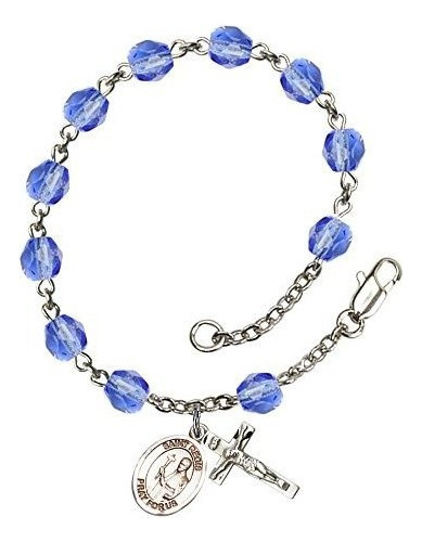 Pulsera De Dije - St. Regis Silver Plate Rosary Bracelet 6m