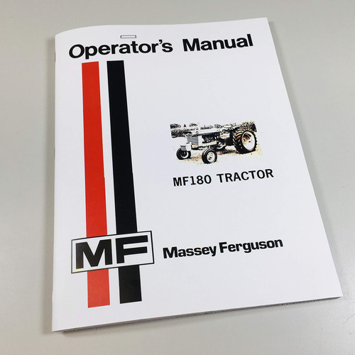 Massey Ferguson Mf 180 Manual Mantenimiento Para Propietario
