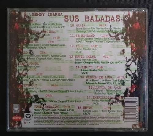Benny Ibarra Sus Baladas Estándar (Usado)