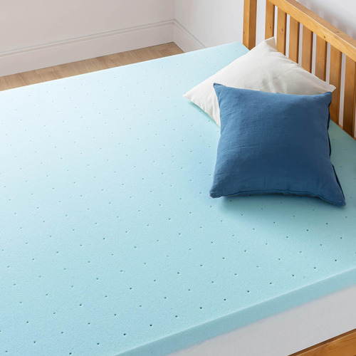 Colchón Espuma Viscoelástica Ventilada Infusión Gel Azul Xl súper king