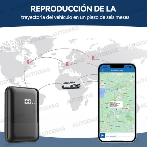 Rastreador Gps For Auto Vehicular Localizador 4g High Precision With Battery Level Indicator Autodiag
