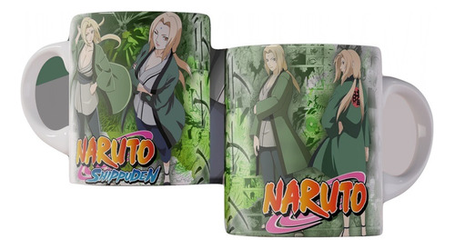 Caneca Naruto Shippuden Tsunade Senju - Porcelana 325ml Md80