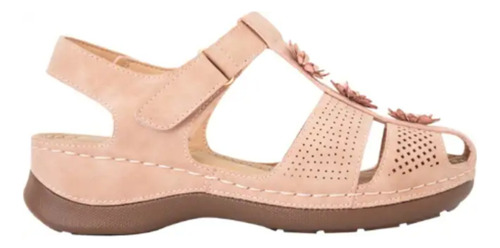 Sandalias  Para Dama Shosh 9184 Rosa Antiderrapante 