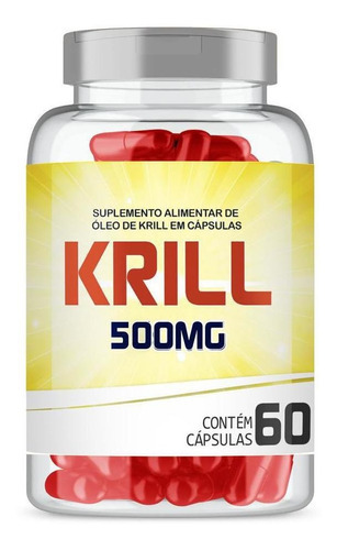 Óleo De Krill 500mg Com 60 Cápsulas Gelatinosas