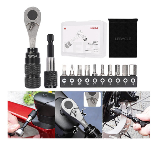 Kit De Destornillador Con Llave De Trinquete Pequeña,