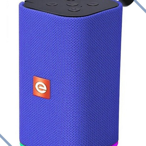 Caixa De Som Exbom Bluetooth Com Led 10w Azul Cs-m33btl