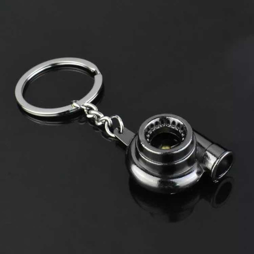Ysl Chaveiro De Metal Níquel Mini Turbina Gun Metal Turbo