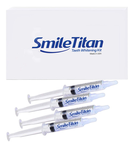 Smile Titan Recambio De Gel Blanqueador Dental 4x Jeringas 4