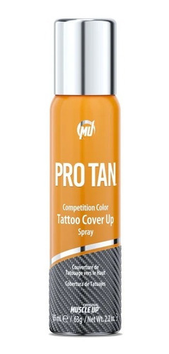 Muscle Up | Pro Tan | Tattoo Cover-up Spray | 2.2oz | 65ml