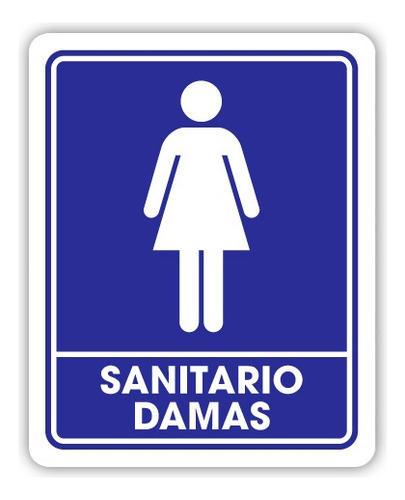 Señalamiento Sanitario Damas 25x35