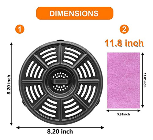 Placa Crisper Para Freidora De Aire 4qt Para Ninja Air Fryer