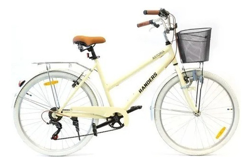 Bicicleta De Dama Paseo Rodado 26 Randers Bke726 Color Amarillo
