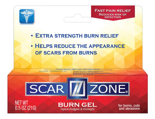 Scar Zone Gel Para Aliviar El Dolor De Quemaduras, Analgesic