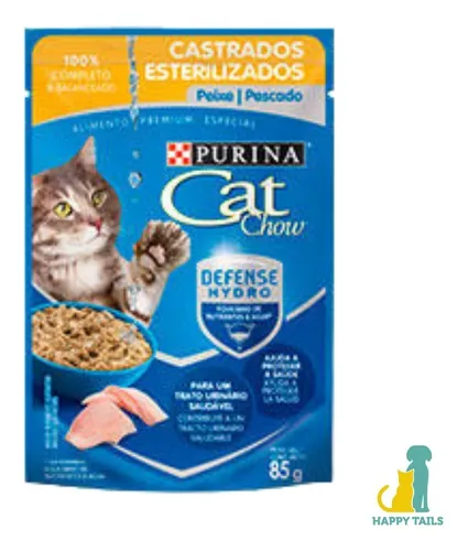 Pouch Cat Chow Esterilizados X Caja 15 Uni - Happy Tails