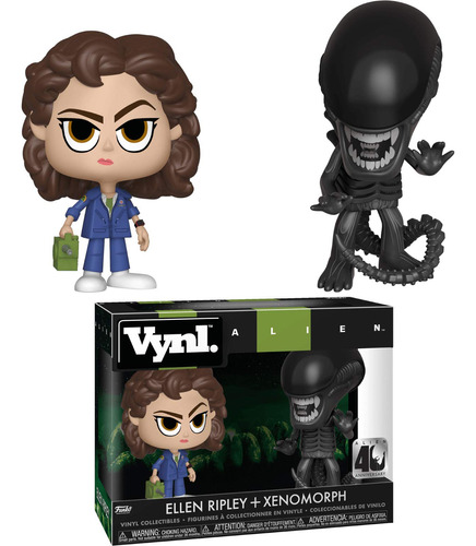 Funko Vynl Alien 40th Xenomorph Y Ripley Con Pista