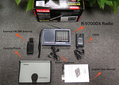 Radio De Onda Corta Tecsun R-9700dx Radio Estéreo Fm/sw/mw