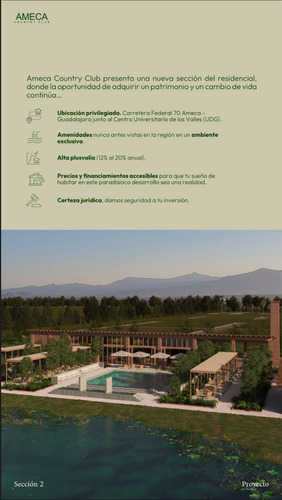 Gran Venta De Terrenos Residenciales En Cuvalles , Ameca Jalisco