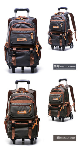 Mochila Escolar, Carrito Desmontable For Estudiantes De Sec