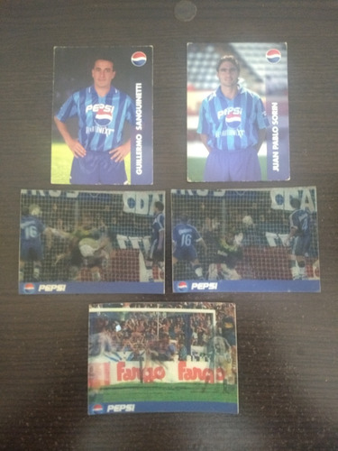 5 Tarjetas Pepsi Futbol 3d Hologramas Promo Locura Figuritas