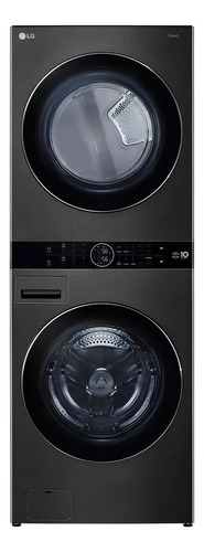 Lava E Seca Smart LG Washtower 17kg Aço Escovado Preto