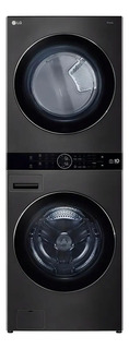 Lava E Seca Smart LG Washtower 17kg Aço Escovado Preto