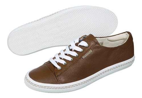 Tênis Feminino Bottero Couro Floater Conhaque - 254721