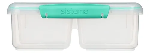 Vianda Sistema To Go 4 Divisiones 1,7lts Microondas Color Verde Claro