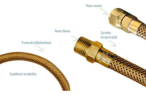 Regulador De Gas 506/10 C/ Flexivel 1m