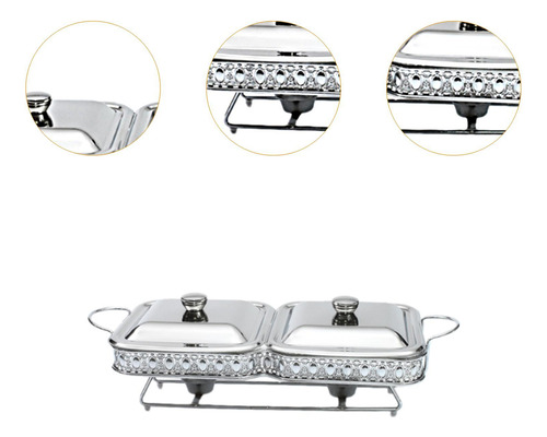 Chafer Buffet Server Calentador De Alimentos Olla Para Plata