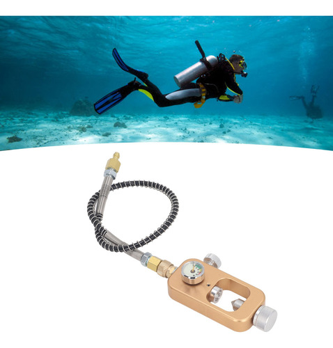 Adaptador De Buceo Con Válvula Din Con Manguera, Estación De