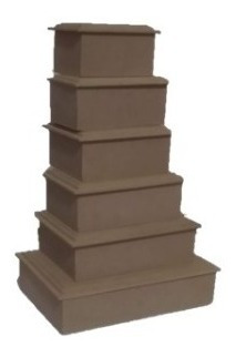 10 Caja Tapa Con Moldura Souvenirs 6x10 Cm