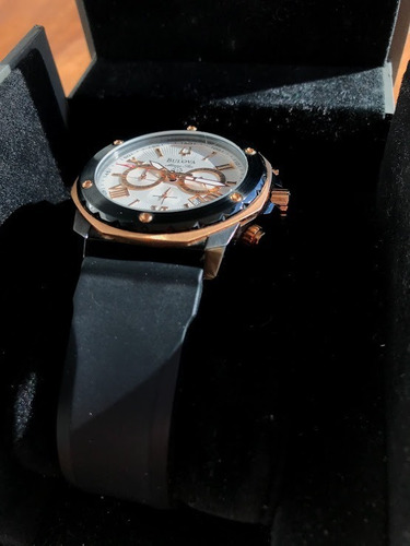 Relógio Bulova Masculino Marine Star Preto Rose